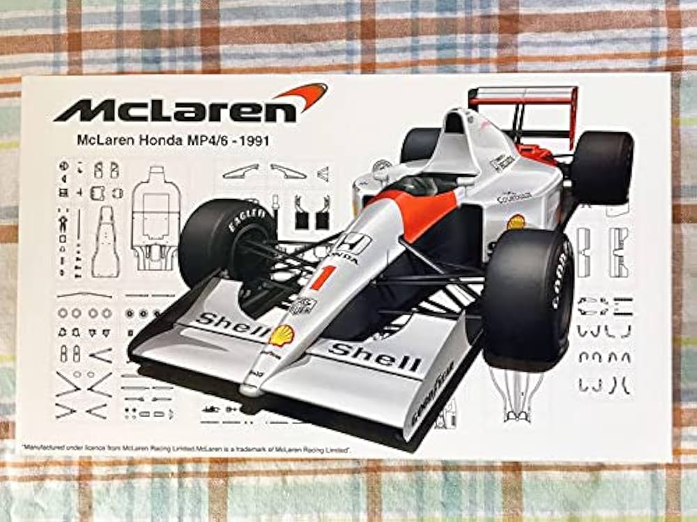 アイルトン・セナ　マクラーレンMP4/6 1/20 MINI GT 1/64 (ダイキャスト製) マクラーレン MP4/6 日本